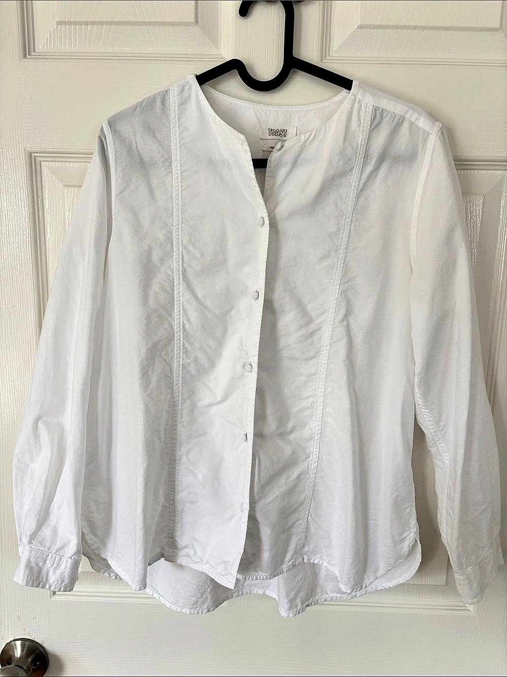 Toast White Button Front Shirt